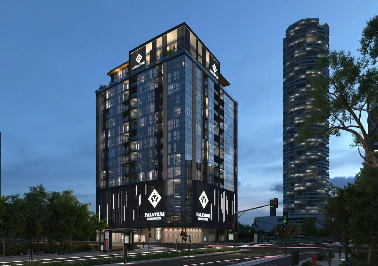 Palatium Residence in Jumeirah Village Circle (JVC) by Ahmadyar Real Estate Development - Exterior Image 3