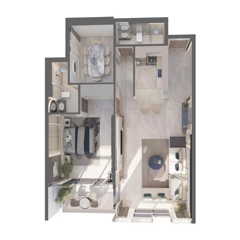 1 bedroom