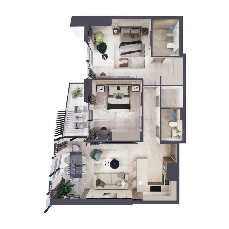2 bedroom