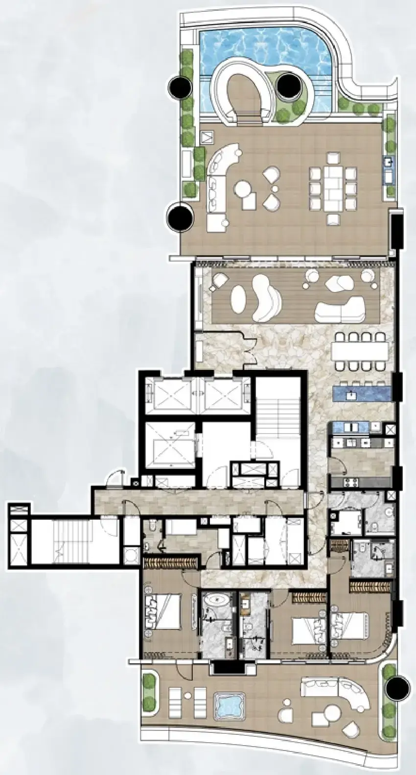3 Bedrooms penthouse - Casa Canal