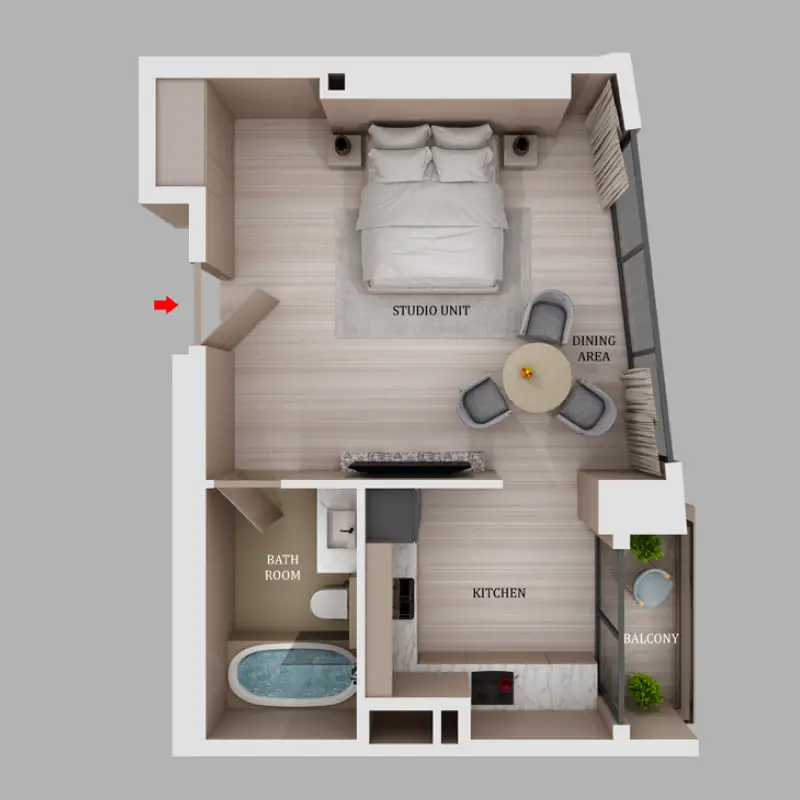 Studio floor plan