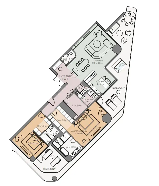 2 Bedrooms apartments - Eywa