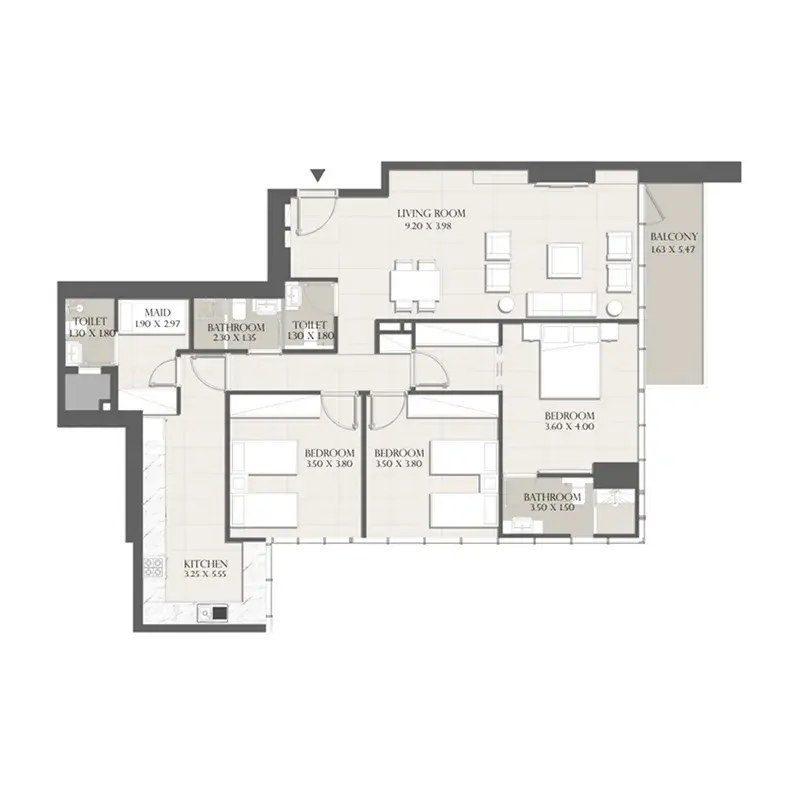 3 Bedrooms apartments - Sapphire 32