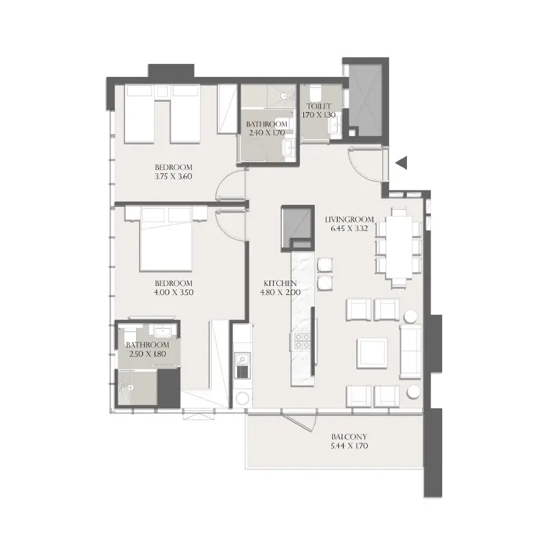 2 bedroom