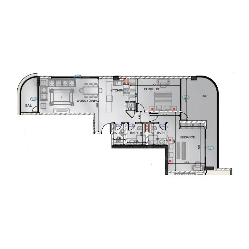 2 bedroom
