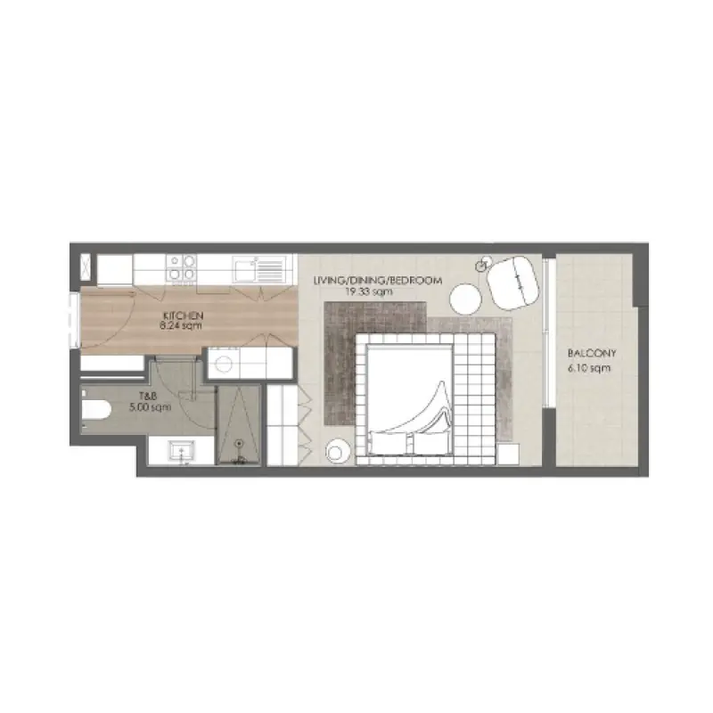Studio floor plan