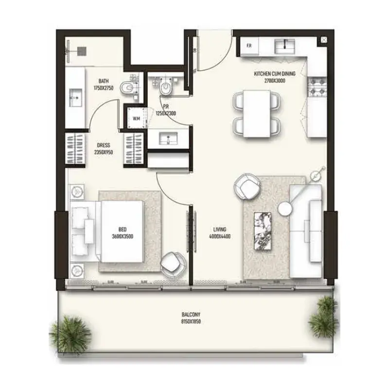 1 Bedroom apartments - Sonate Residences