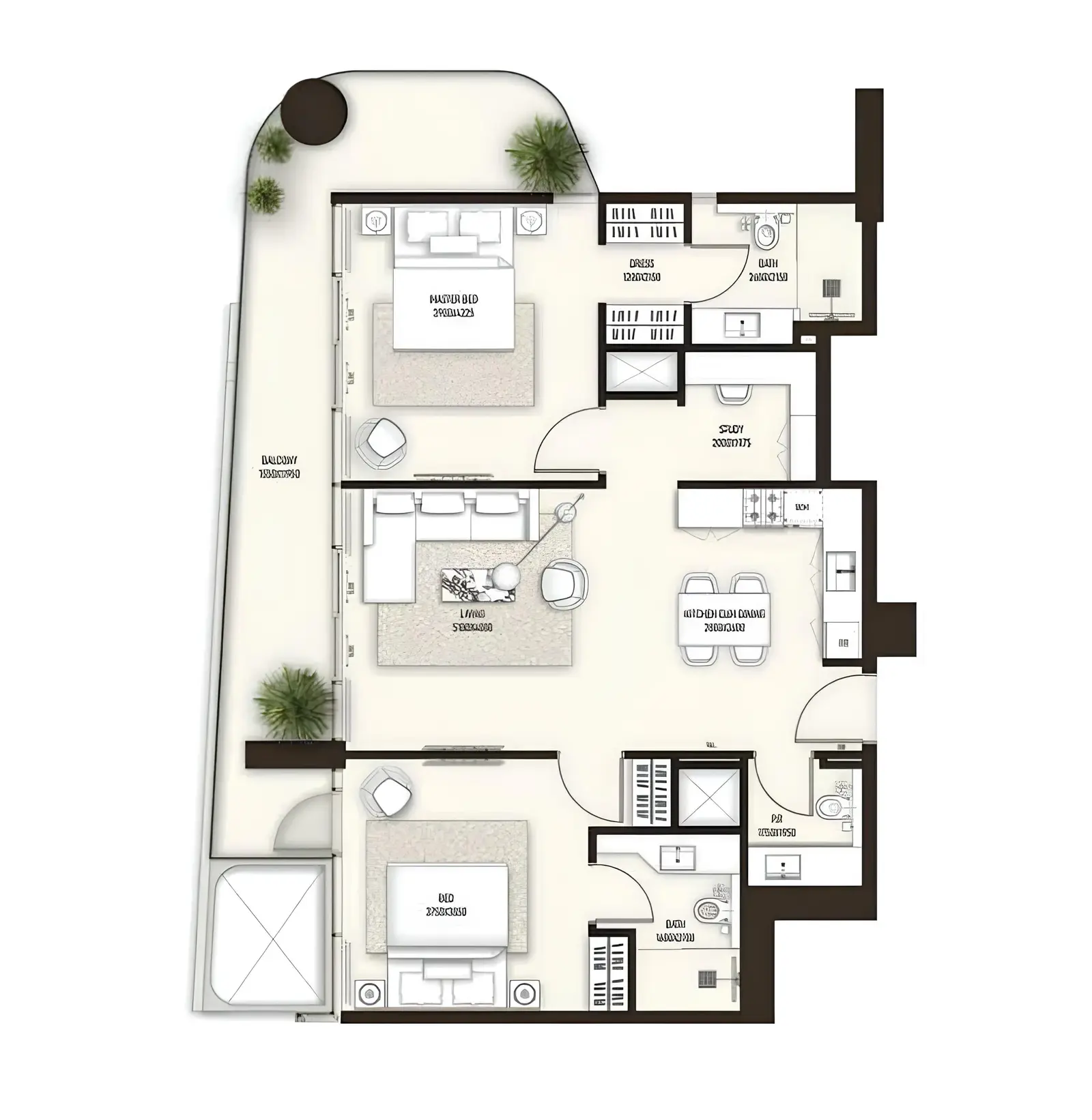 2 Bedrooms apartments - Sonate Residences