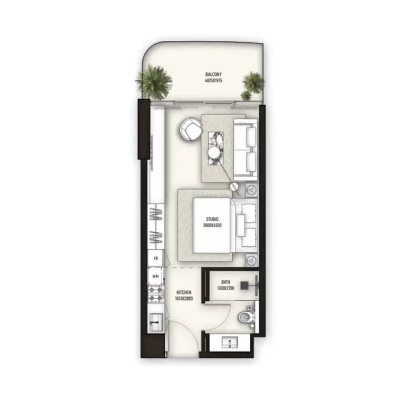 Studio floor plan