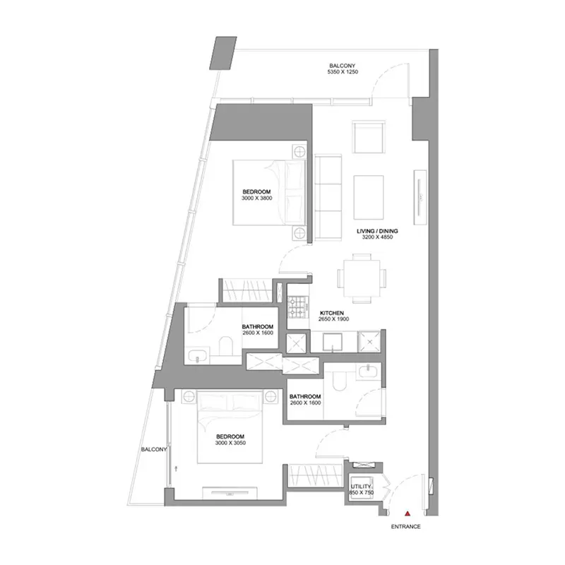 2 bedroom Apartments -  The Horizon at Sobha Central