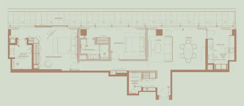 2 Bedrooms apartments - Eden House The Park
