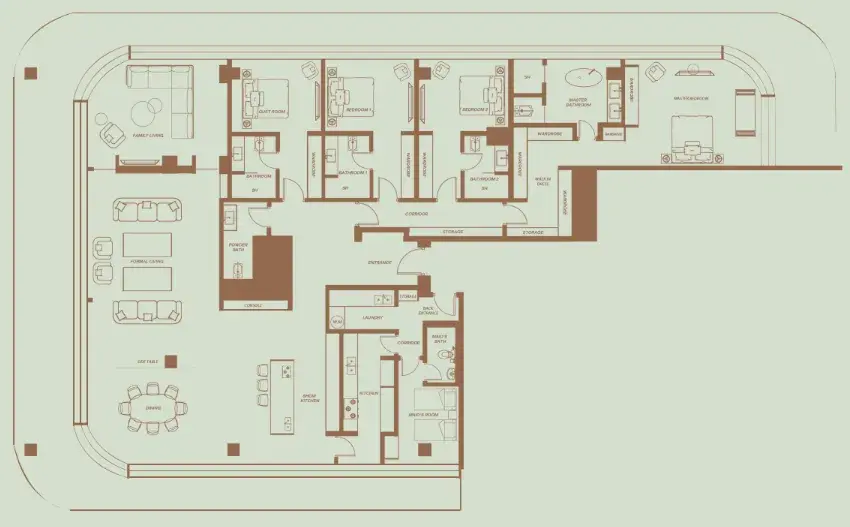 4 Bedrooms penthouse - Eden House The Park