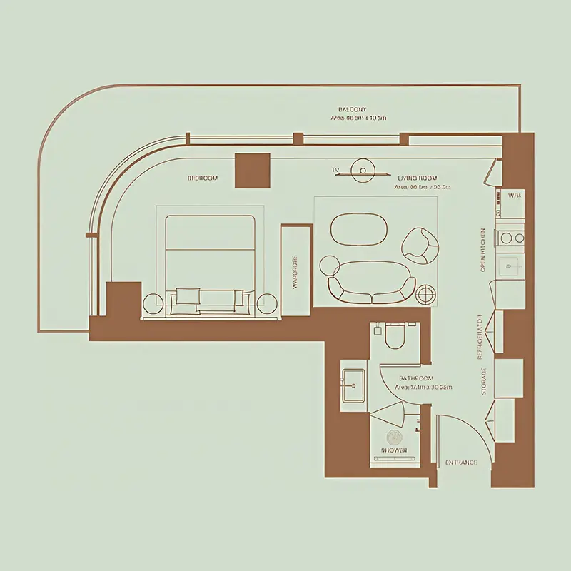 Studio Apartments -  Eden House The Park
