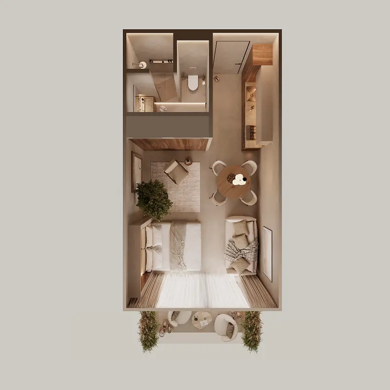 Studio floor plan