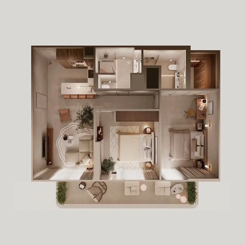 2 bedroom