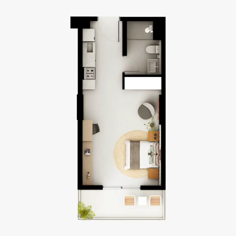 Studio floor plan