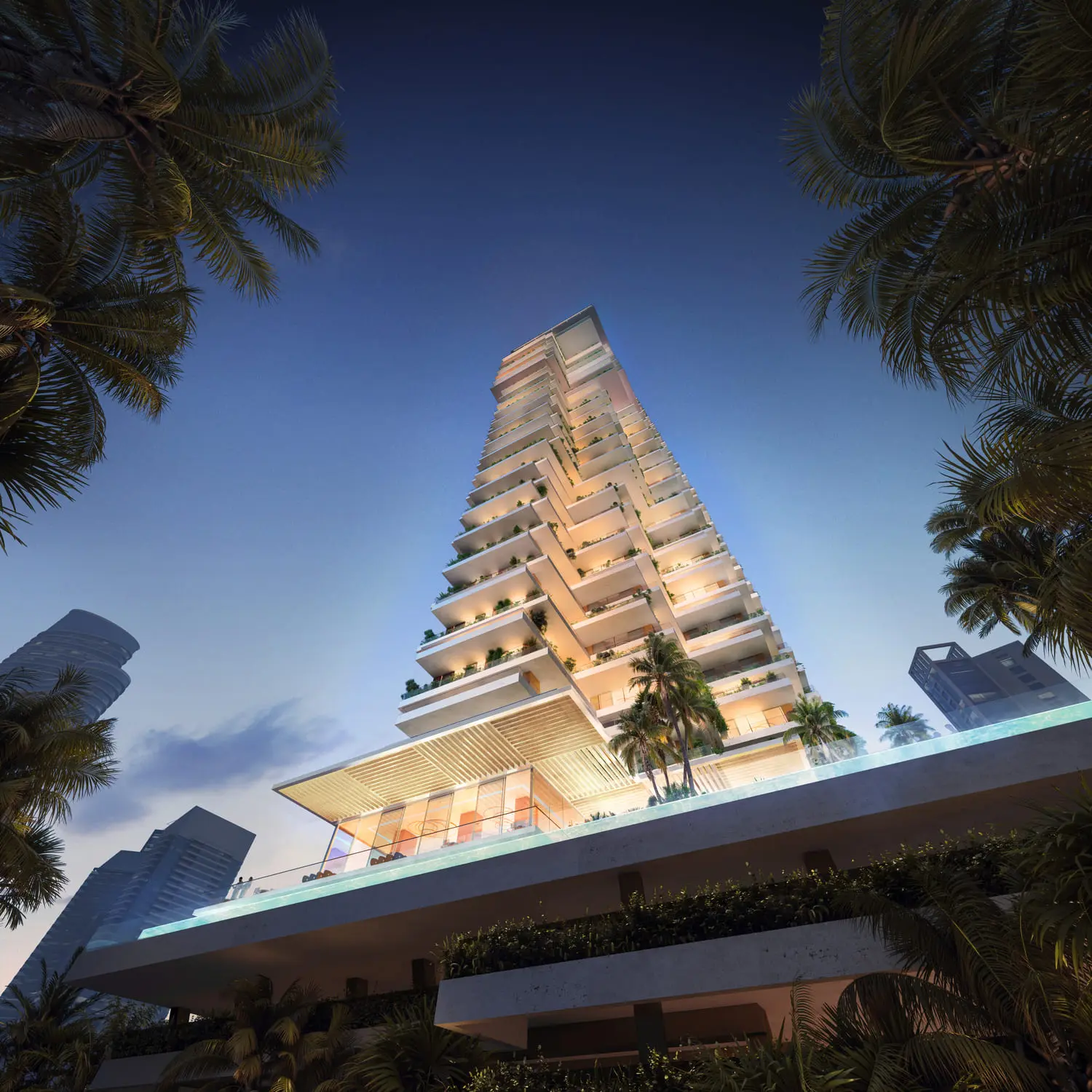 Fairmont Residences Solara Tower in Downtown Dubai by SOL Properties - Exterior Image 4