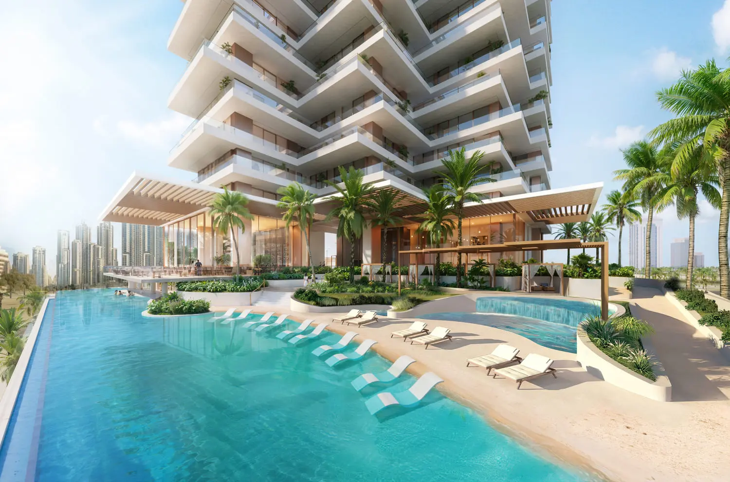 Fairmont Residences Solara Tower in Downtown Dubai by SOL Properties - Exterior Image 7