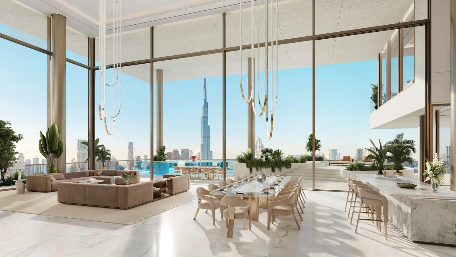 Fairmont Residences Solara Tower in Downtown Dubai by SOL Properties - Interior Image 6