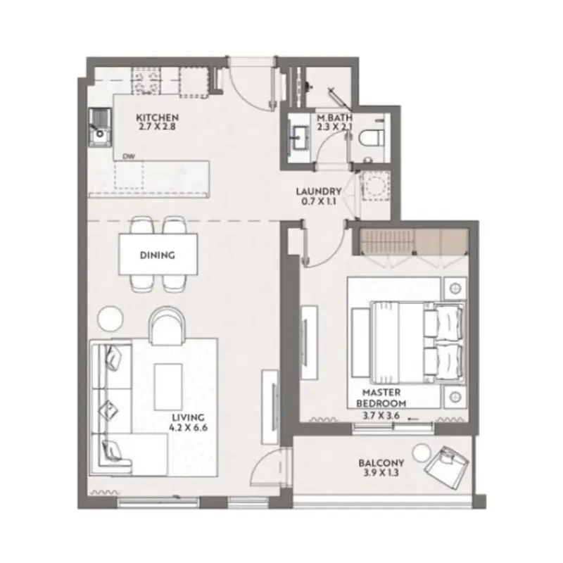 1 bedroom