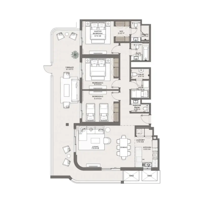 3 bedroom