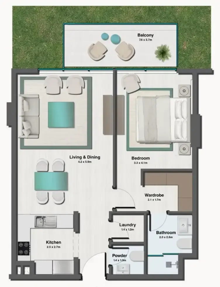 1 Bedroom apartments - Sereno Residences