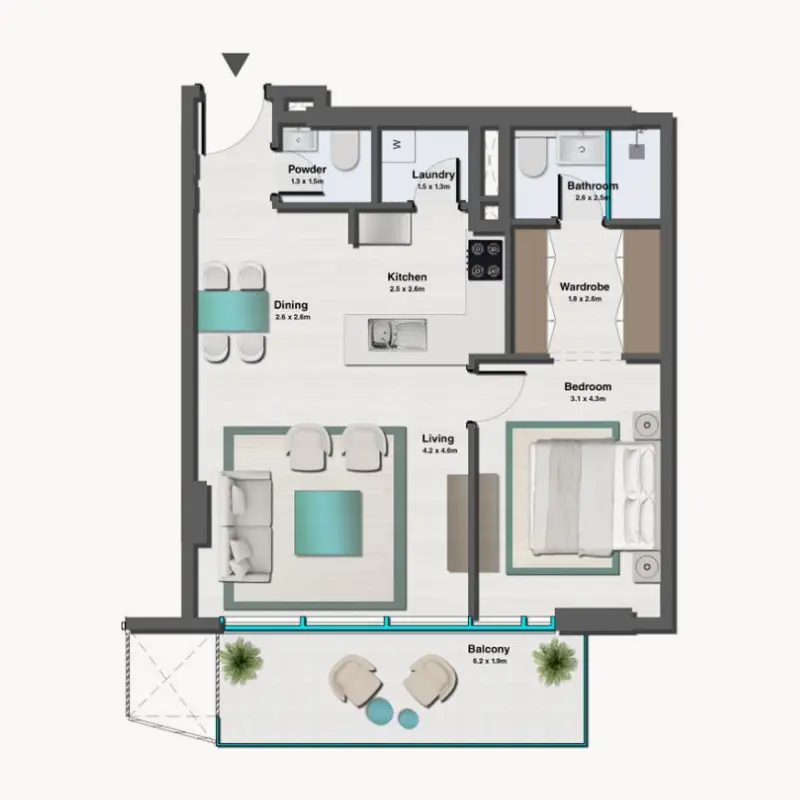 1 bedroom