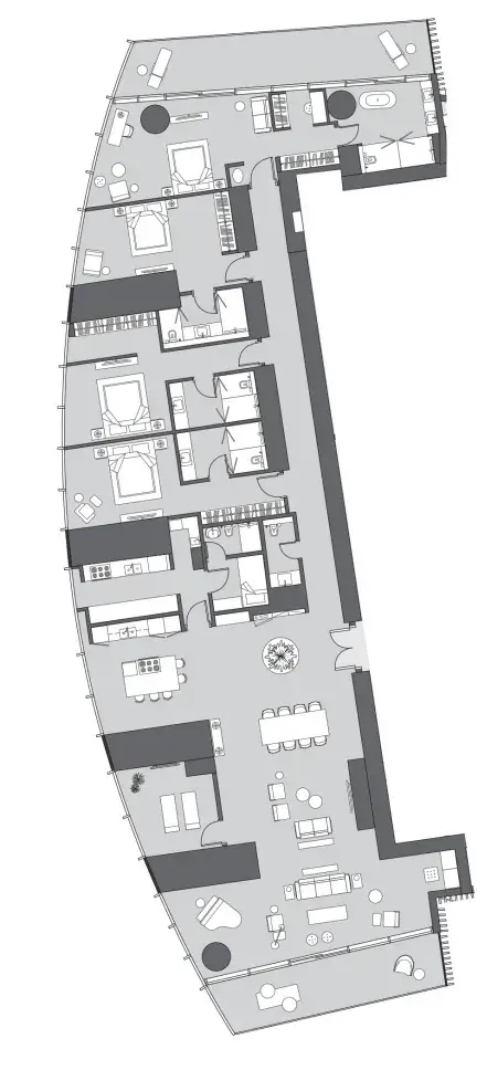 4 Bedrooms penthouse - Six Senses Residence