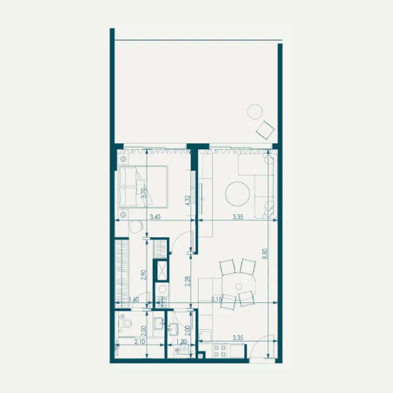 1 bedroom