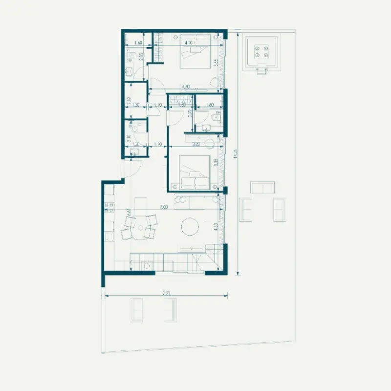 2 bedroom