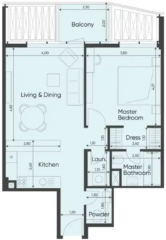 1 Bedroom apartments - Sea Legend Tower One
