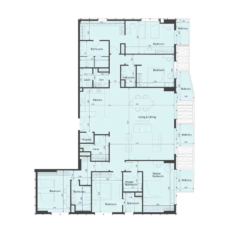 5 bedroom Apartments -  Sea Legend Tower One