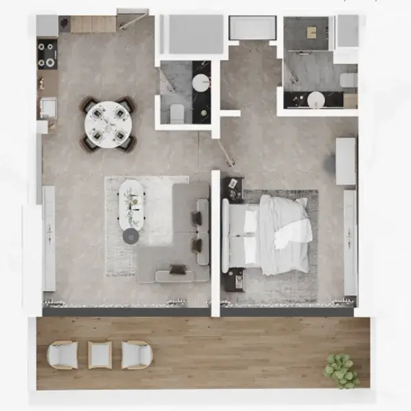 1 Bedroom apartments - Electra Acube