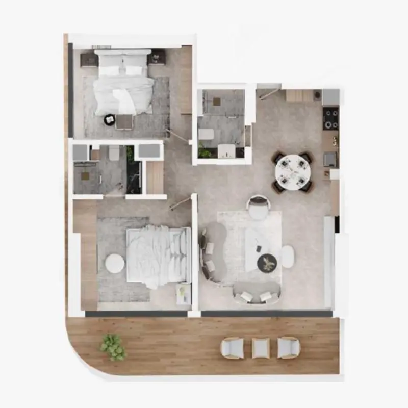 2 bedroom