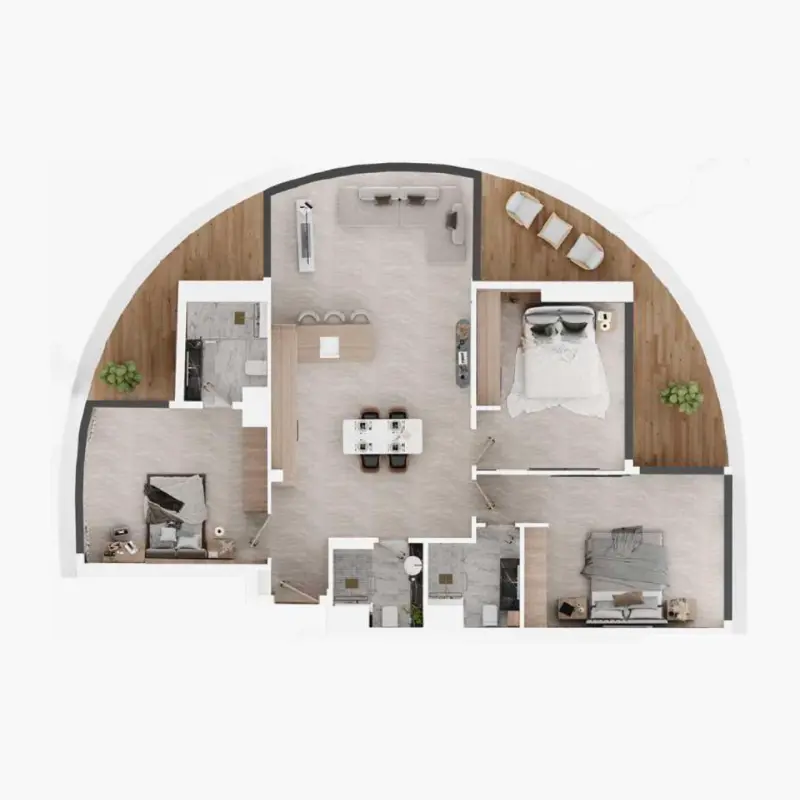3 bedroom