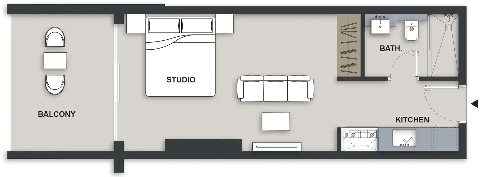 Studio apartments - Maison Elysee III