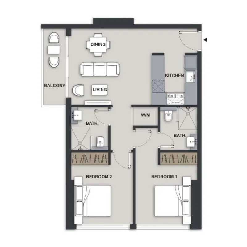 2 bedroom