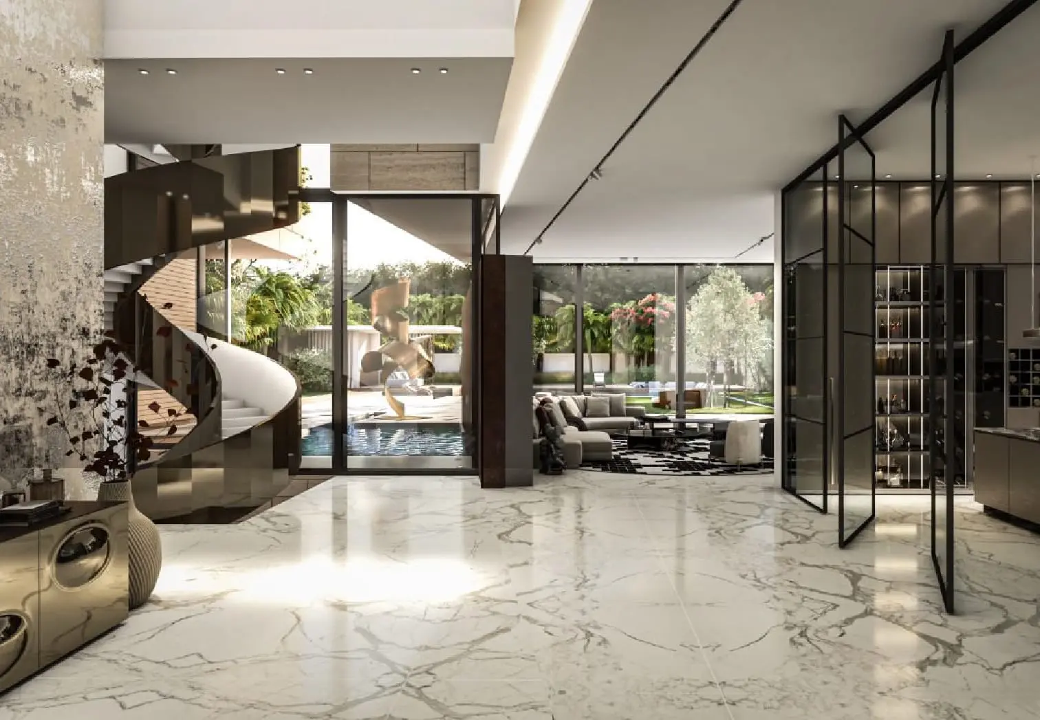 Al Barari Dubai Lunaria Villas stylish bathroom interiors with designer fittings and modern spa-inspired design.jpg