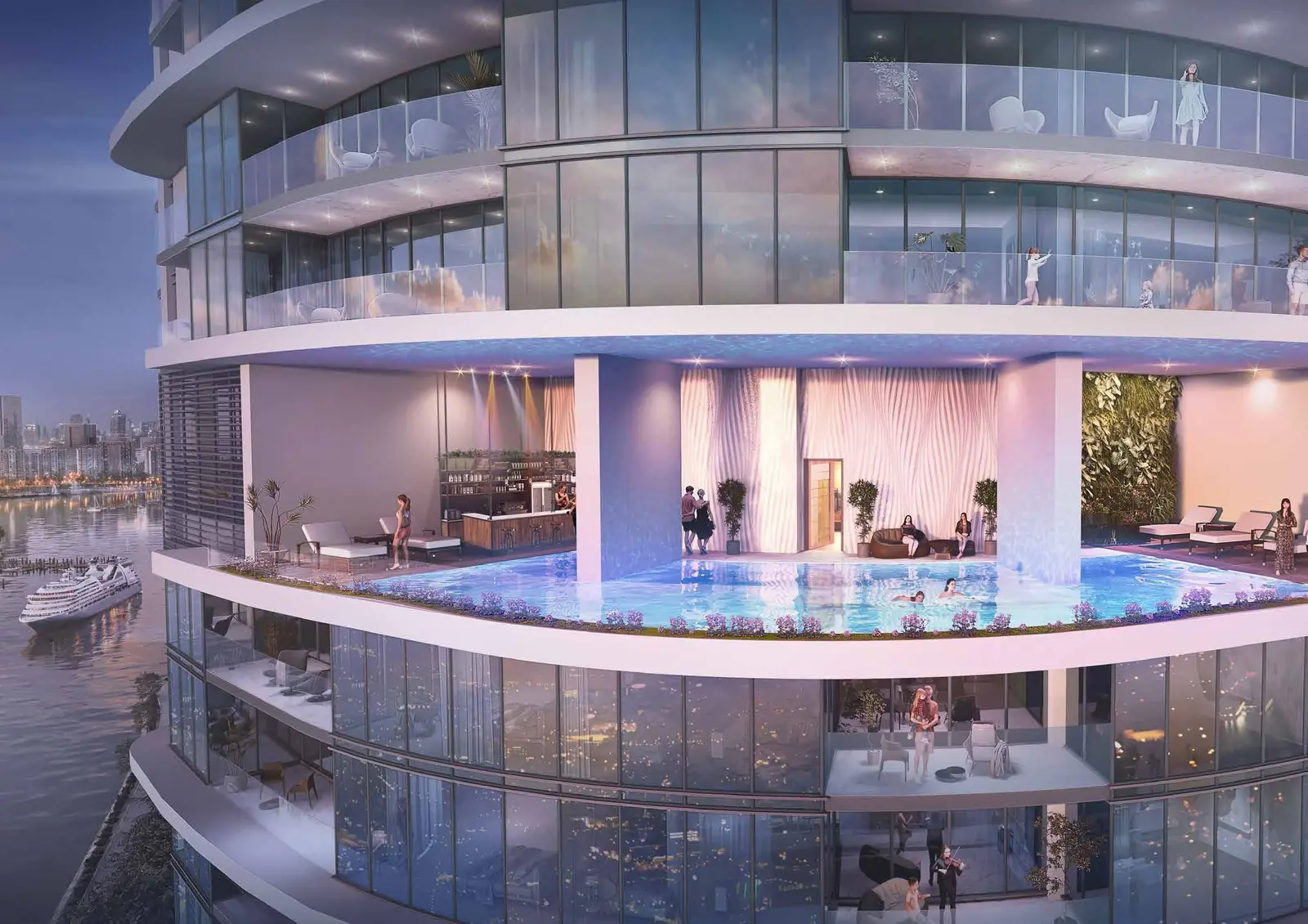Damac Harbour Lights in Dubai Maritime City by DAMAC - Exterior Image 3