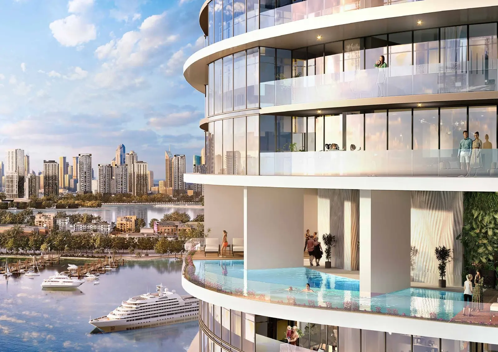 Damac Harbour Lights in Dubai Maritime City by DAMAC - Exterior Image 4