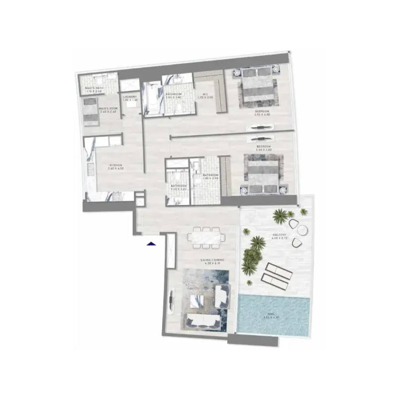 2 bedroom