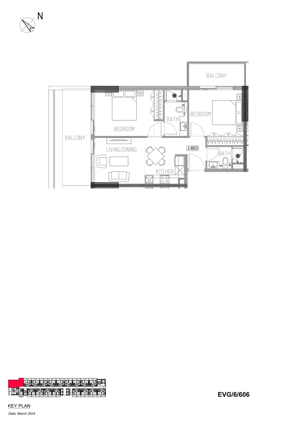 2 Bedrooms apartments - Evergreens