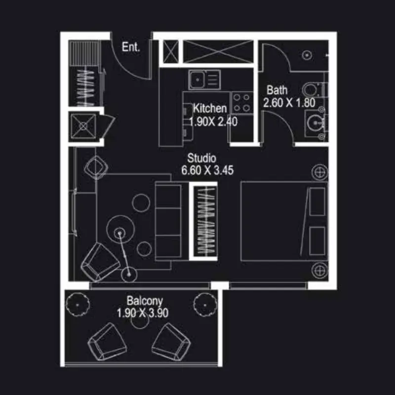 Studio floor plan