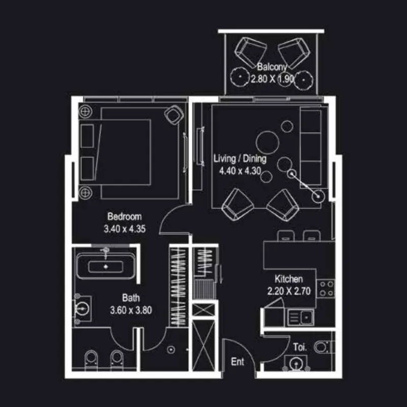 1 bedroom