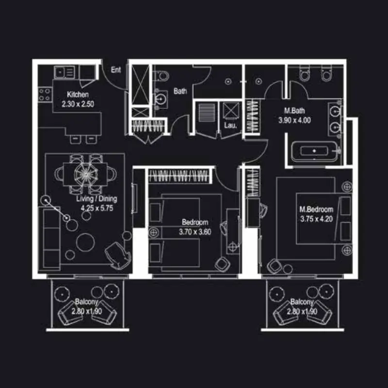 2 bedroom