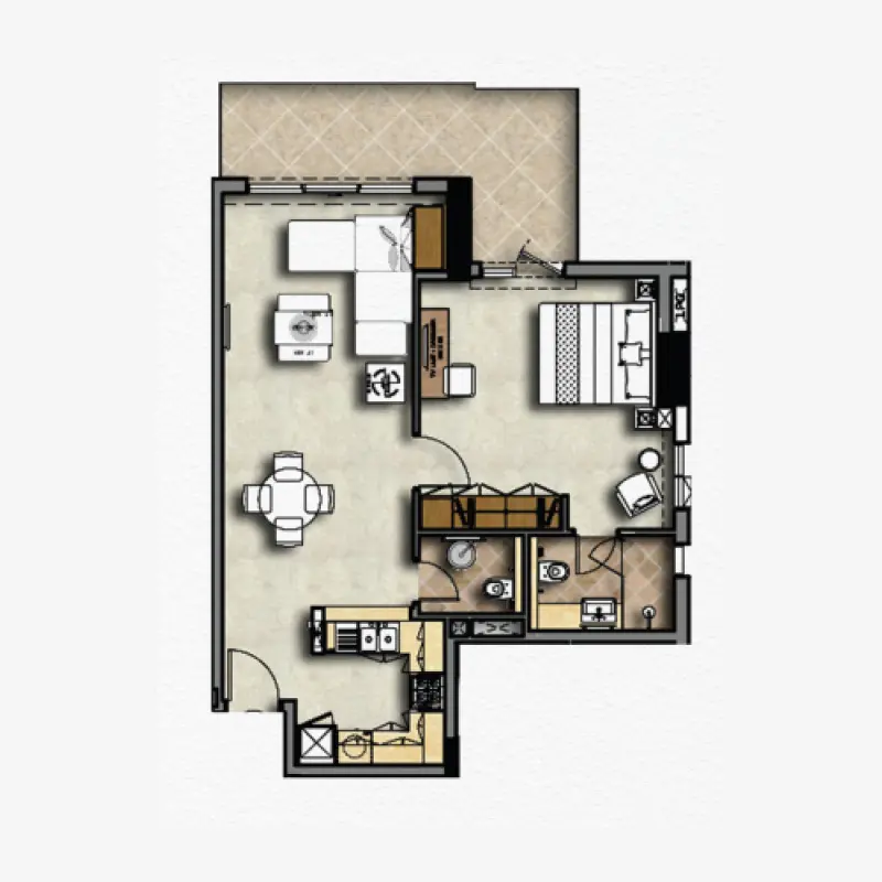 1 bedroom