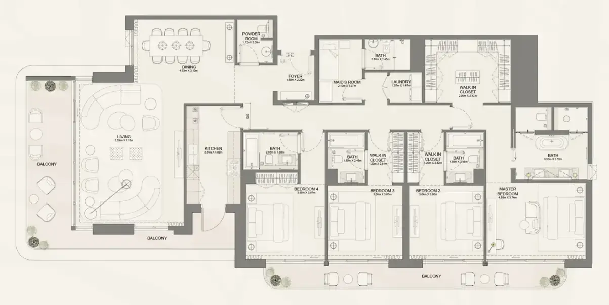 4 Bedrooms apartments - Bay Grove Residences Phase 4