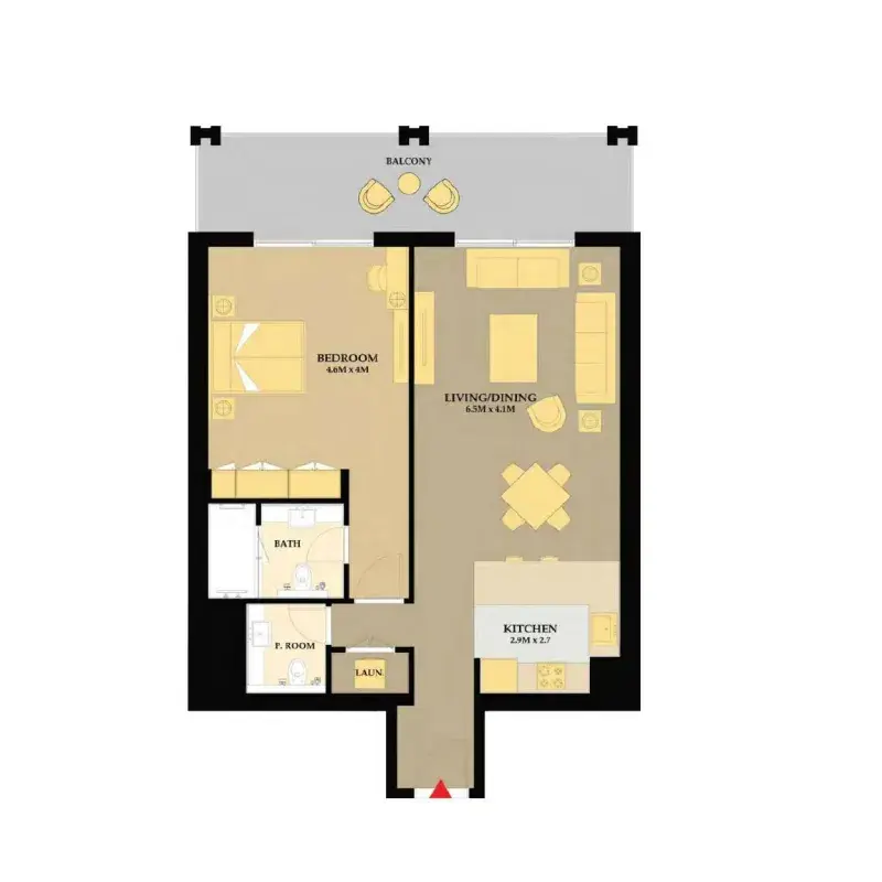 1 Bedroom apartments - Riva Residence