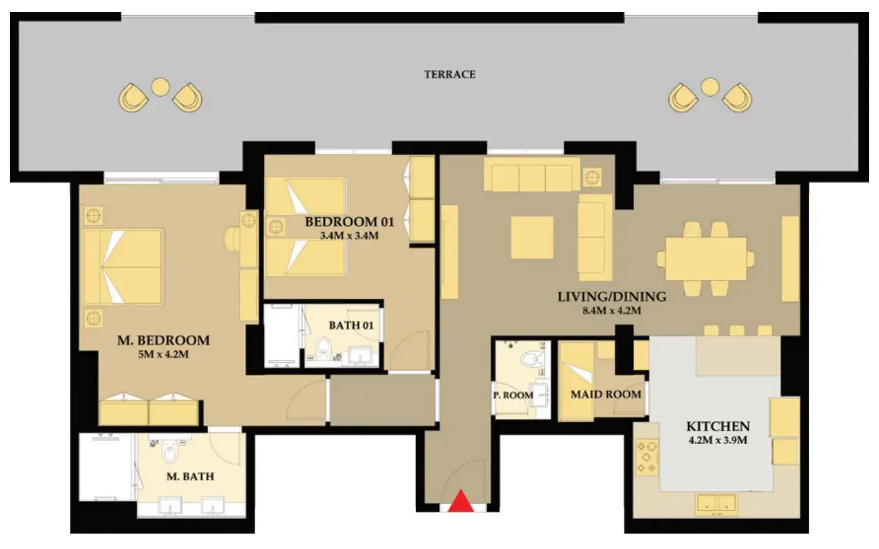 2 Bedrooms apartments - Riva Residence