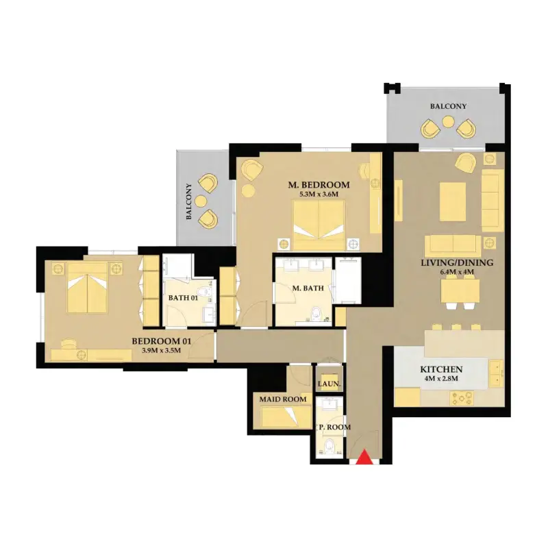 2 bedroom